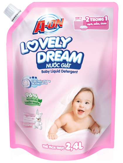 Nước Giặt A-ON Baby Hương Lovely Dream (Túi 2,4 L)