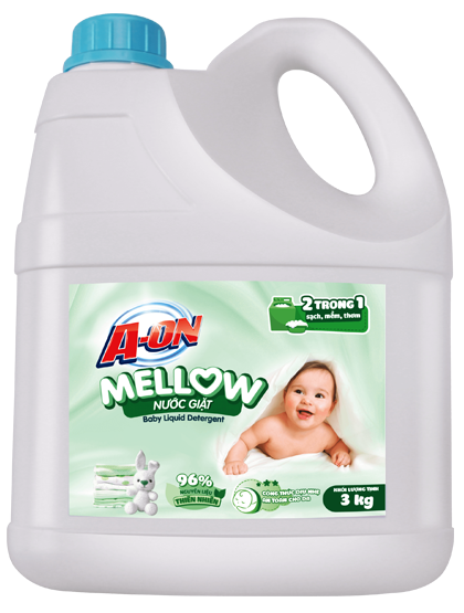 Nước Giặt A-ON Baby Hương Mellow (Can 3 KG)