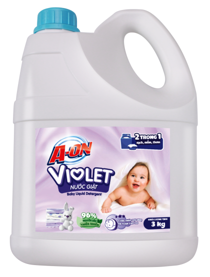 Nước Giặt A-ON Baby Hương Violet (Can 3 KG)